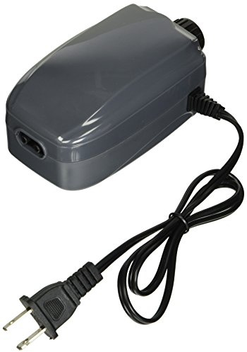 SunSun YT-302C 3W 3-LPM Aquarium Air Pump with 2 Outlets, 60 Gallon