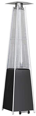 AIZYR Chauffage Au Gaz De Jardin Extérieur Étanche avec Interrupteur/Roues De Contrôle De La Température pour Balcon, Cour, Garage, Patio