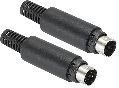 PATIKIL 2 Stück S-Video DIN Mini Buchse 6 Stifte Signal Übertragung für TV DVD Player