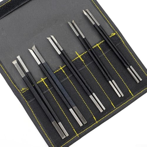 Lot de 10 outils de gravure pour lettrage de pierre, construction en acier à haute teneur en carbone pour travail de précision
