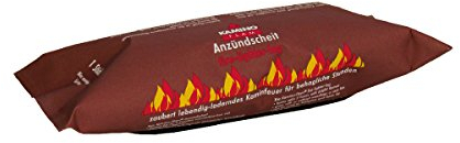 Kamino-Flam – Briqueta de madera para chimenea, grill, estufa (1 pieza), Encendedor de madera, Paquete de 1 briqueta para chimeneas, estufas, calderas y barbacoas