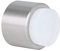 Fermaporta Adesivo Pour Mur | Ø 28 x 28 mm | Gomma Bianca | Acciaio Inox | Finitura Opaca | Ottima adesione | 100% funzionale |EVI Herrajes Mod. I-198/28-BTPM-AM