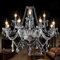 SUN-E Lampadario di cristallo classico a forma di foglia di acero lampada a sospensione classico candela K9 (con istruzioni dettagliate) (8+4 Luci)