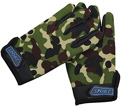 EurHouse Kinder Handschuhe Reiterhandschuhe Fingerhandschuhe Jungen Kleinkind Tarnhandschuhe Camo Camouflage Tarnung Handschuhe Jagdhandschuhe