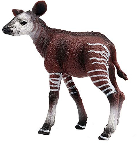 FLORMOON Figura de Okapi realista de animales figuras educativas tempranas para proyectos de ciencia de Navidad de cumpleaños para niños pequeños