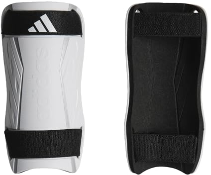 Adidas Unisex Shin Guard Tiro Training Shin Guards, White/White/Silver Met., HN5605, M