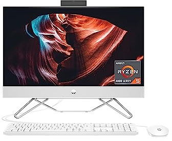 HP All-in-One PC, 23.8 FHD Micro-Edge Touchscreen Display, AMD Ryzen 5 Processor, AMD Radeon Graphics, 12 GB RAM, 512 GB SSD, Windows 11 Home, Wi-Fi (24-cb1142)