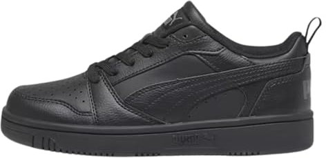 Puma Rebound V6 Lo Jr Unisex-Kinder Sneaker, Schwarz/Grau (Black Shadow Gray), 36 EU