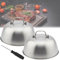 DTYGUIXE 2 Pz Campana per Hamburger con Manico,Copertura per Cheeseburger in Acciaio Inox 16 * 16cm,Cupole per Fusione di Formaggio per Hamburger con Cacciavite,Cuffia rotonda per hamburger Barbecue