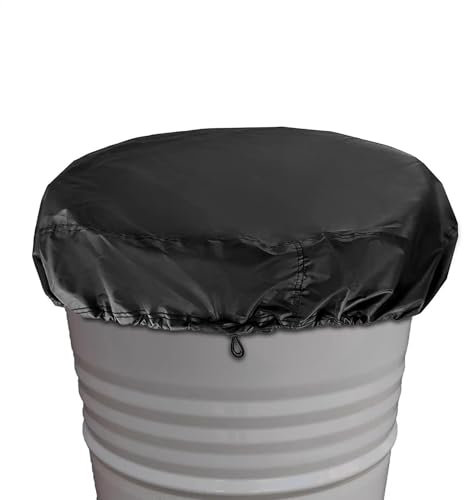Couvercle de baril de pluie, tonneau de 190 litres, baril imperméable, housse de protection réglable, couvercle extensible et réglable, pour la maison, l'extérieur, le jardin, le seau de récupération