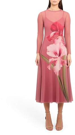 Ted Baker London adelaah-Printed mesh midi Dress