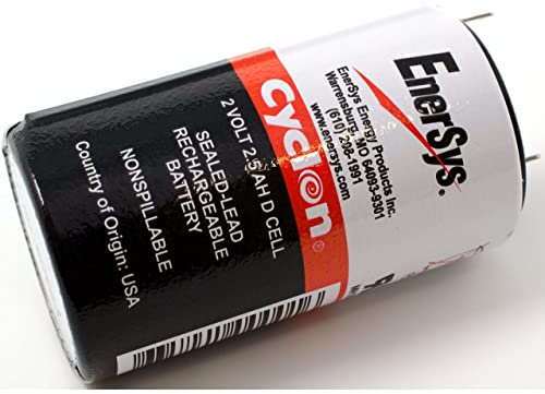 Enersys / Hawker Batería Plomo, Pila Recargable de Plomo D Cyclon 0810-0004 2V 2,5Ah