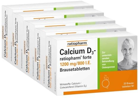 Calcium D3-ratiopharm forte Brausetabletten 100 St
