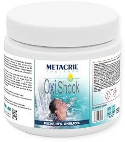 OxiShock 750 GR - OSSIGENO SHOCK in micro granuli - Ideale per Piscina o Idromassaggio (Teuco,Jacuzzi,Dimhora,Intex,Bestway,ecc.)