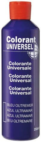 COLORANT 250ML UNIVERSEL A DILUER MELANGER BLEU ROI CIEL OUTREMER PASTEL POUR TOUTES PEINTURES INTERIEUR OU EXTERIEUR Y
