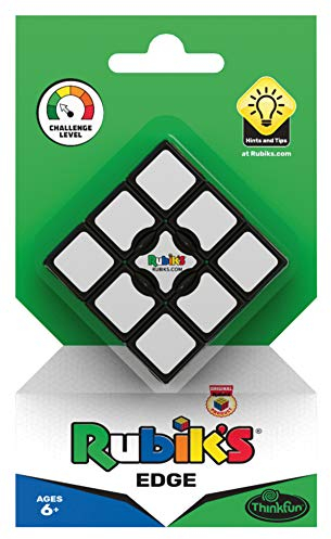 ThinkFun - 76396 - Rubik's Edge, 1x3x3 nur eine Ebene des original Rubik's Cubes, der einfache Einstieg in die Welt der Zauberwürfel.