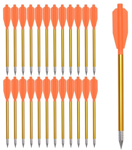6.3 Pulgadas Flechas de Ballesta de Aluminio con Puntas de Flecha de Caza, Pernos de Ballesta para Mini Pistola Ballesta precisión de Destino Flechas-Pesca Caza Práctica Tiro con Arco