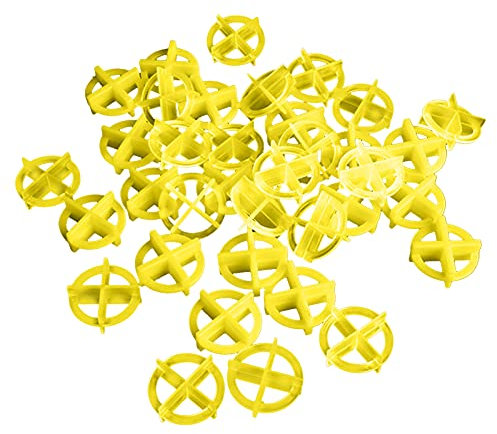 Telituny Entretoise de carrelage, 100 pièces réutilisables carrelage croix cale plancher mur carrelage système de nivellement niveleur outils de construction(2.0/2.5mm)