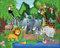 Puzzles for 3 year olds 50 Piece Jigsaw Puzzles Large Floor Jigsaw Puzzle Cute Friendly African Wild Animals Puzzle for 3+ year olds Kids Age 3-5 Birthday Gift