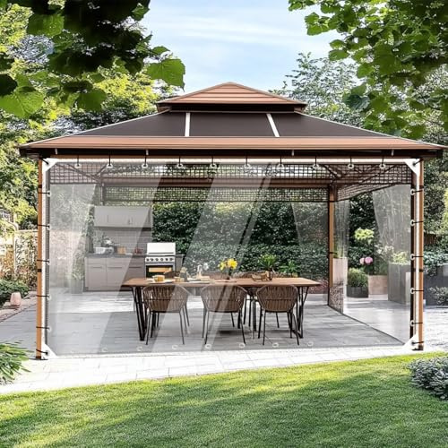 BeGrit 1.5m x 2.1m Transparente Plane mit ösen 430gsm wasserdichte PVC Durchsichtige Plane Balkon Regenschutz Ohne Bohren Windschutz Abdeckplane Terrasse für Pavillon Gartenmöbel Hutch Dach Camping