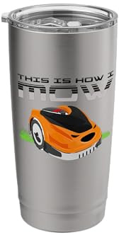 Remote Control Robot Mower Cool Automatic Robotic Lawn Mower Stainless Steel Insulated Tumbler