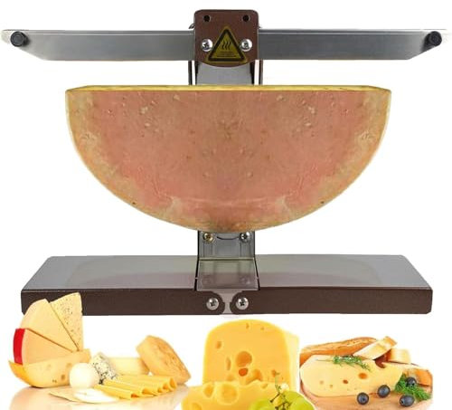 Fundidora de queso for raclette comercial, con doble área de calentamiento, eléctrica de 900 W y calentamiento rápido, for restaurantes y cocinas