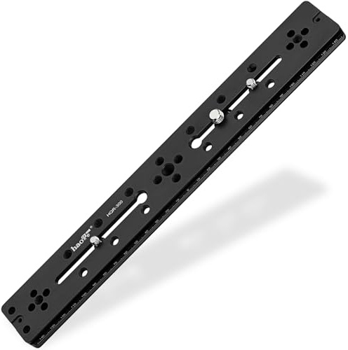 Haoge 300mm Dual Dovetail Long Quick Release Extender Rail Sliding Plate