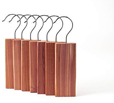 Hanseholz Bloques de madera de cedro 7X - Certificado FSC® - Protección orgánica natural contra polillas para el armario - Repelente duradero y sin productos químicos contra las polillas de la ropa