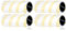 SPARES2GO Rollensatz kompatibel mit Kärcher BR 30/1 EWM2 Premium Scheuersaugmaschine Hartbodenreiniger (4er Pack)