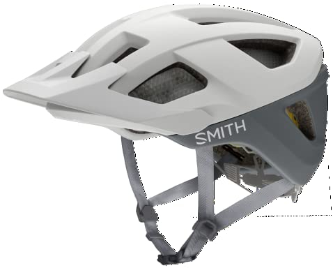 SMITH Session MTB Cycling Helmet – Adult Mountain Bike Helmet with MIPS Technology + Koroyd Coverage – Lightweight Impact Protection for Men & Women – Adjustable Visor – Matte White/Cement, Large