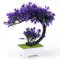 Rierousy Künstliche Pflanzen im Topf, Künstlicher Bonsai, Bonsai Baum Künstlich, Deko Pflanzen Künstlich Geeignet für Die Dekoration von Fenstern, Schreibtischen, Wohn und Schlafzimmern, Büros Usw