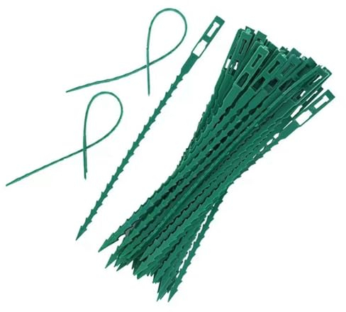 Eleutheromania 40Pcs Lien réglable pour plantes Jardin Lien flexible pour plantes Jardin Lien plastique pour plantes en pot Arbre de jardin Arbustes Lier(A)
