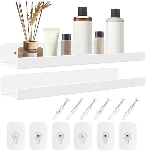 Mensola da parete Gebrazy, 2 pezzi, 30 x 10 x 4 cm, acrilico trasparente, organizzazione cucina-soggiorno-bagno-camera da letto-cameretta