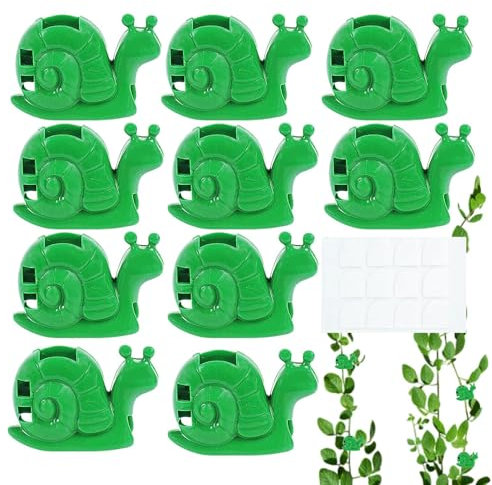 Plant Clips for Support,Snail Shaped Flower Stem Clips - Flower Stands Garden Accessories for Tomatoes Cucumbers Vegetables Shrubs Roses