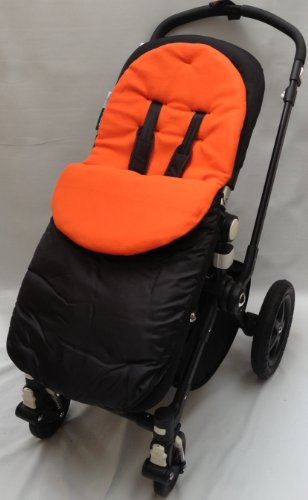 Saco de dormir para cochecitos de bebé, color naranja