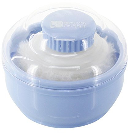 Tininna Puderquaste mit Schatulle, für Babys, hypoallergen, für Gesicht, Kosmetik, als Schwamm, für Puder