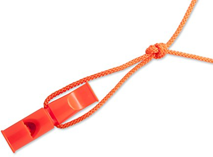 ACME Doppeltonpfeife 641 mit Triller + Pfeifenband, Orange