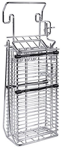 ERK - Cesta para cuchillos (18 x 12 x 49 cm, con alambre de acero inoxidable 18/10, apto para cuatro cuchillos de cocina)