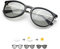 TJUTR Photochromatisch Sonnenbrille für Herren Damen, Polarisiert Klassische Retro Runde Brille Autofahren- UV400 Schutz (Schwarz/Grau Photochromatisch)