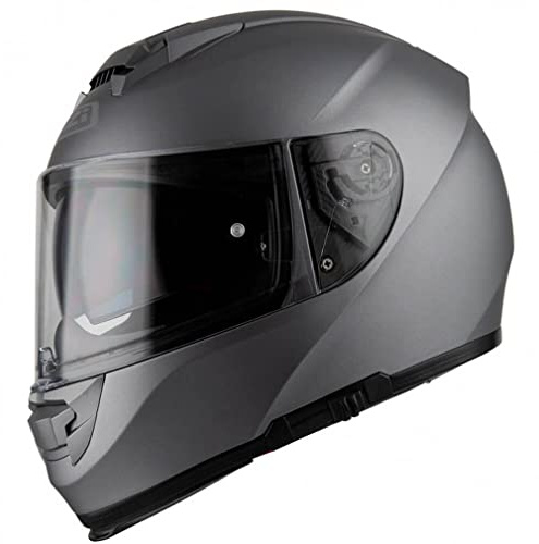Casco de Moto NZI Eurus 2 Antracite Mate - Integral con Visor Solar (M)