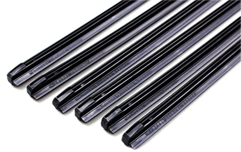 Tuokay 28'' Limpiaparabrisas Tiras de Goma Especial para Limpiaparabrisas Convencionales 2 Piezas * 700mm * 8mm