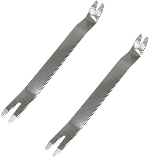 2 estrattori per pavimentazione, per pavimentazione di patio, rimozione di mattoni affondati per giardino, cortile, prato, sostituire pavimentazione patio (17,8 cm di lunghezza, argento)