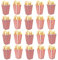 volumoon Scatole di Popcorn, 20 Pezzi Piccolo Striscia Scatole per Popcorn di Carta, Popcorn Scatole di Carta Sacchetti per Feste, Contenitori per Popcorn per Matrimoni, Teatro, Party (Rosso, Bianco)