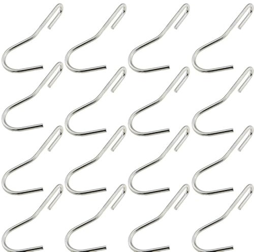 Wvapzwr 12Pcs Heavy Duty Stainless Steel Angled Pot S Hooks, Pot Rack Hooks for Hanging Kitchen Utensils Pans Pots Towels Clothes Bags Plants