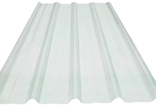 Lot de 10 panneaux de revêtement de toiture en fibre de verre - Protection UV - Imperméable - Éclairage du jour - Garage - Abri de jardin - Matériau de toiture pour tuiles de toit - 10 panneaux de 0,9