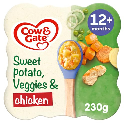 Cow & Gate Sweet Potato Vegetable & Chicken Baby Food Meal 12+ Months 230g
