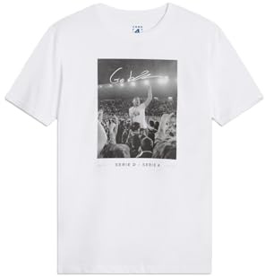 COMO 1907 T-Shirt Celebrazione Scalata Como Alessandro Gabrielloni. Stampa iconica Maglietta Ufficiale per Tifosi Squadra Serie A. (IT, Testo, XL, Regular, Regular)