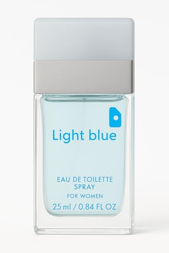 Light Blue Eau De Toilette Spray for Women, Long-Lasting Fragrance, 25 ml / 0.84 fl.oz Perfume, Fresh Scent for Ladies, Ideal Gift, Authentic Designer Women's Fragrance 3423473020257