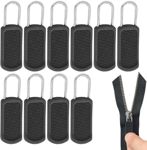 Tirette de fermeture éclair, tirettes de fermeture éclair, Tirettes à pour sac à dos, Accessoires de traction de sac à dos, 10 pièces de rechange, curseur de pour