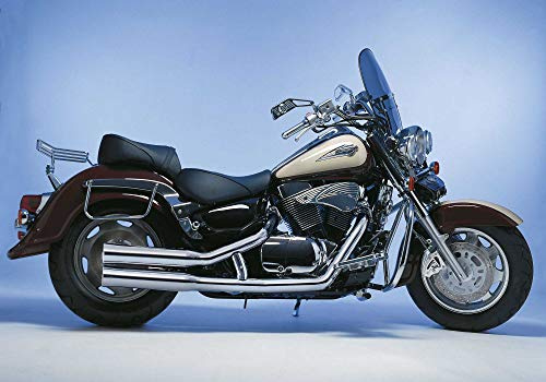Scarico compatibile con SUZUKI VL 1500 Intruder LC 1998-2004 WVAL FALCON Double Groove Impianto completo Ko